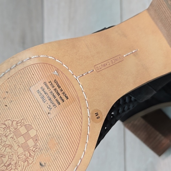 Vince Camuto Women Tresin Leather Ankle Open Toe Heels shoes sz 8M - Picture 10 of 10